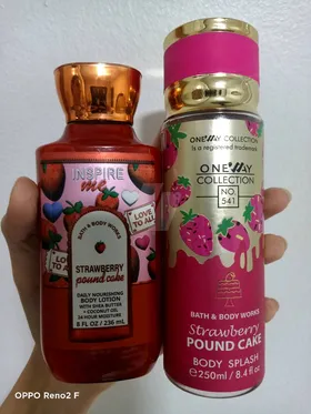 بادي اسبلاش و لوشن بريحه strawberry pound cake